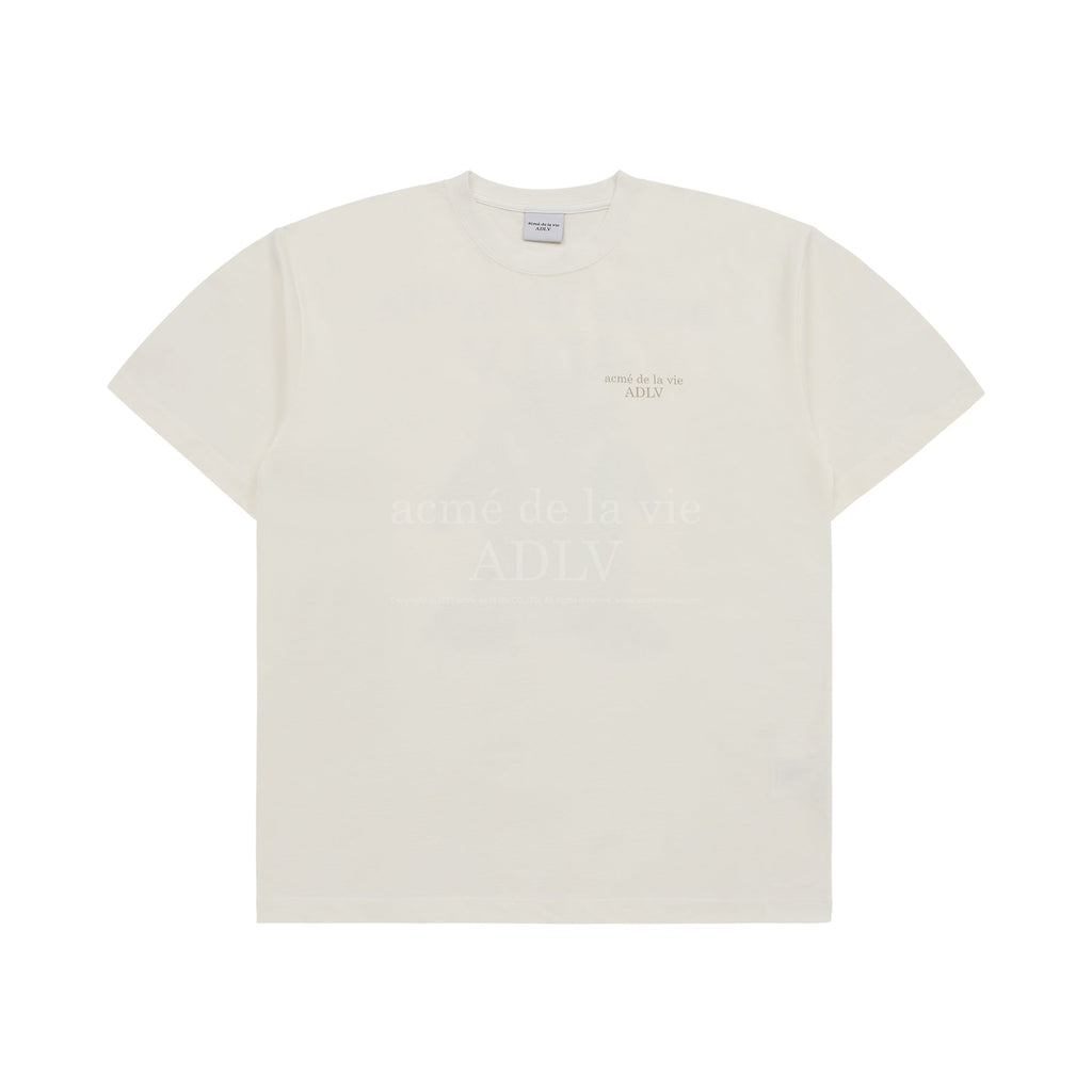 ADLV FUZZY DRAGON ARTWORK SHORT SLEEVE T-SHIRT CREAM
