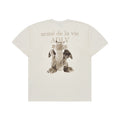 ADLV FUZZY DRAGON ARTWORK SHORT SLEEVE T-SHIRT CREAM