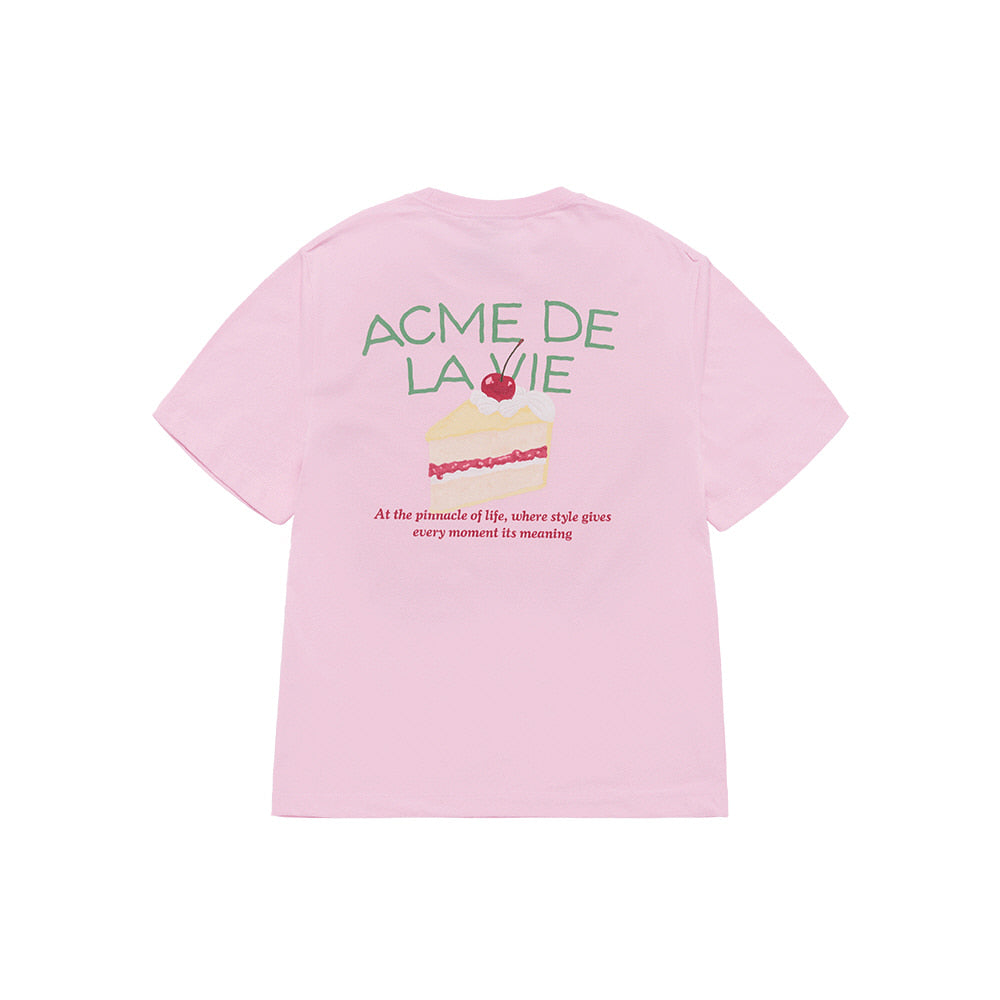 ADLV A PIECE OF CAKE SHORT SLEEVE T-SHIRT LIGHT PINK