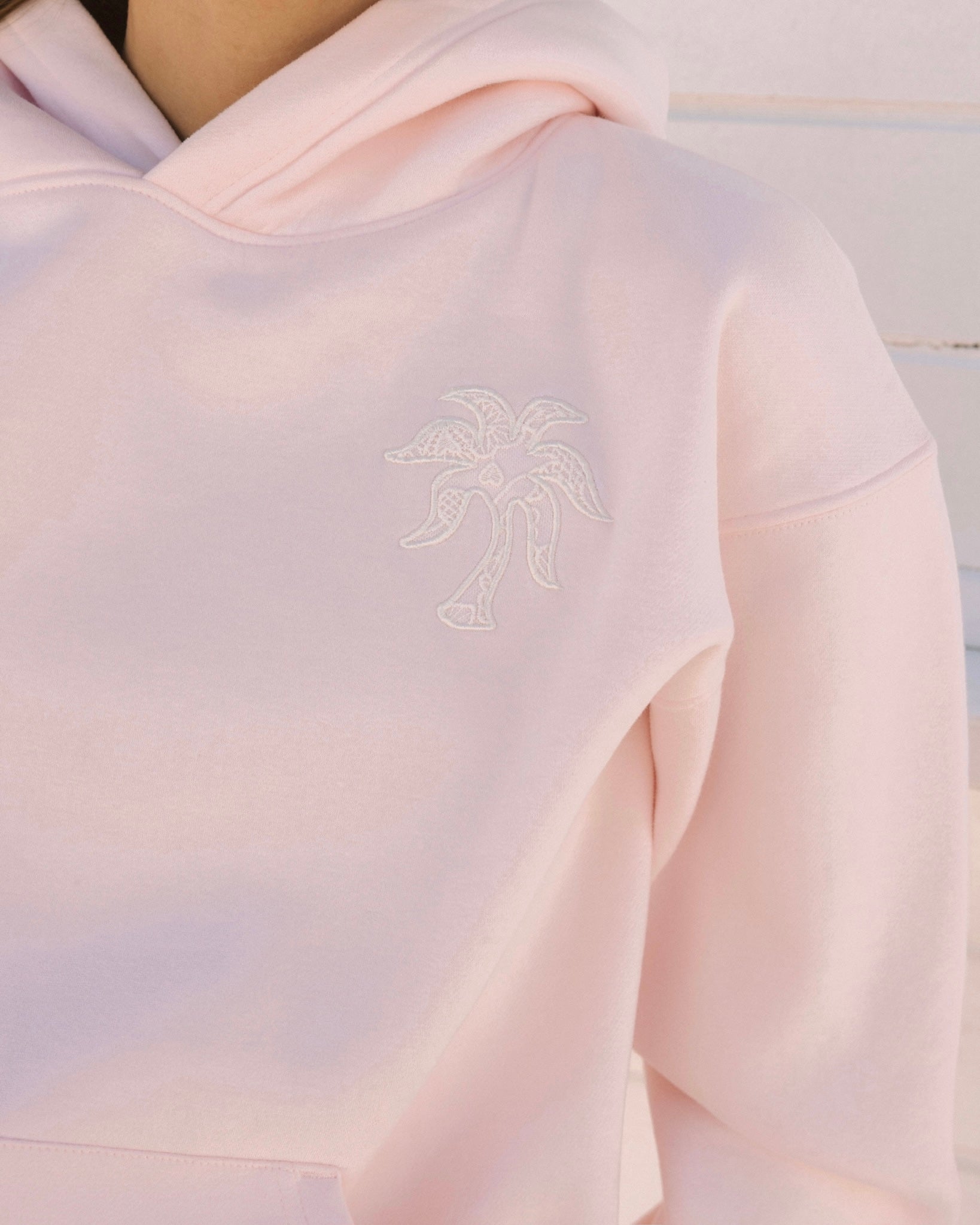 "Lacy" Hoodie in Angel Pink