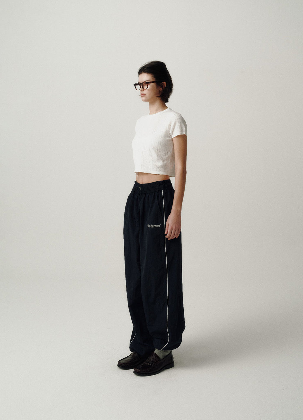 Ivory Cotton Eyelet Knit Top