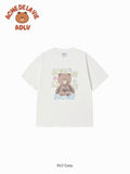 ADLV LINE FRIENDS BROWN STAR SHORT SLEEVE T-SHIRT CREAM