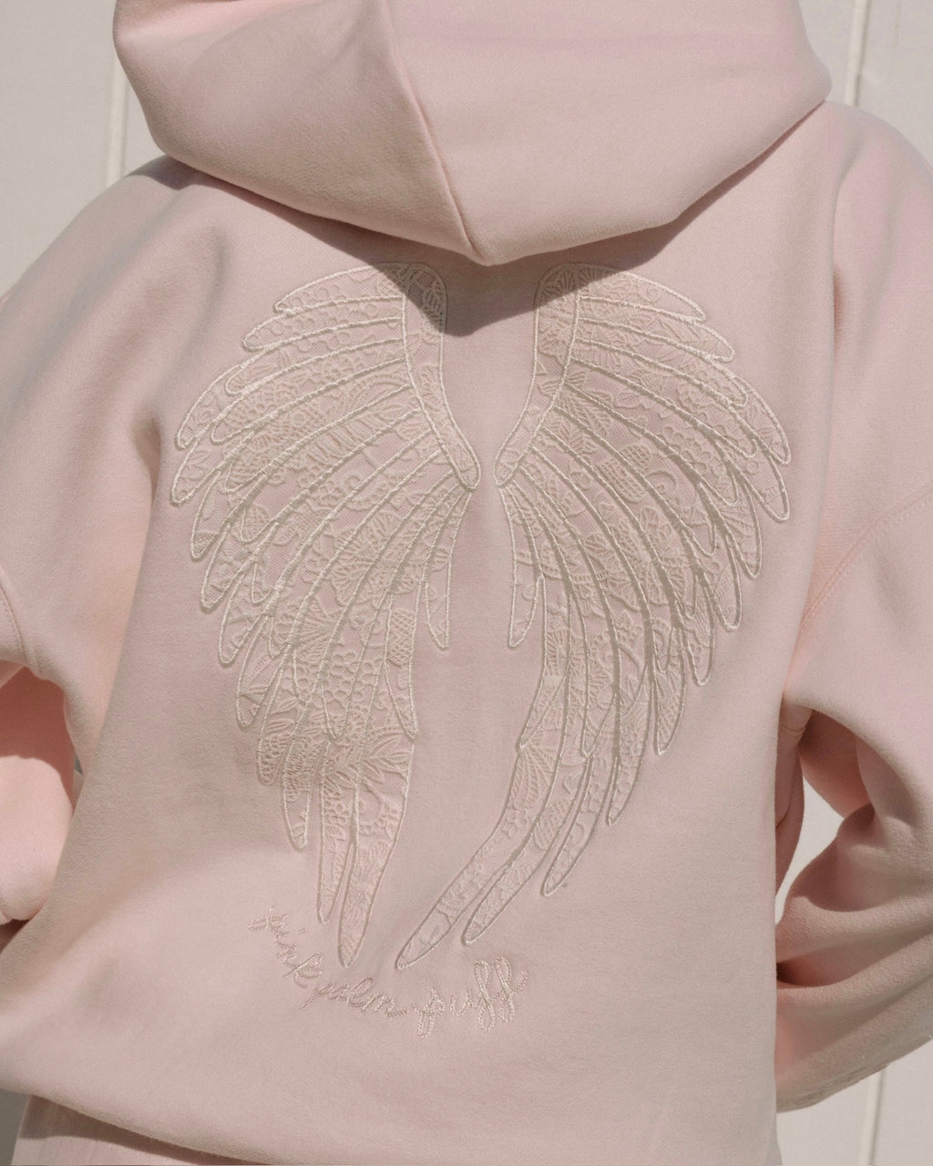 "Lacy" Hoodie in Angel Pink
