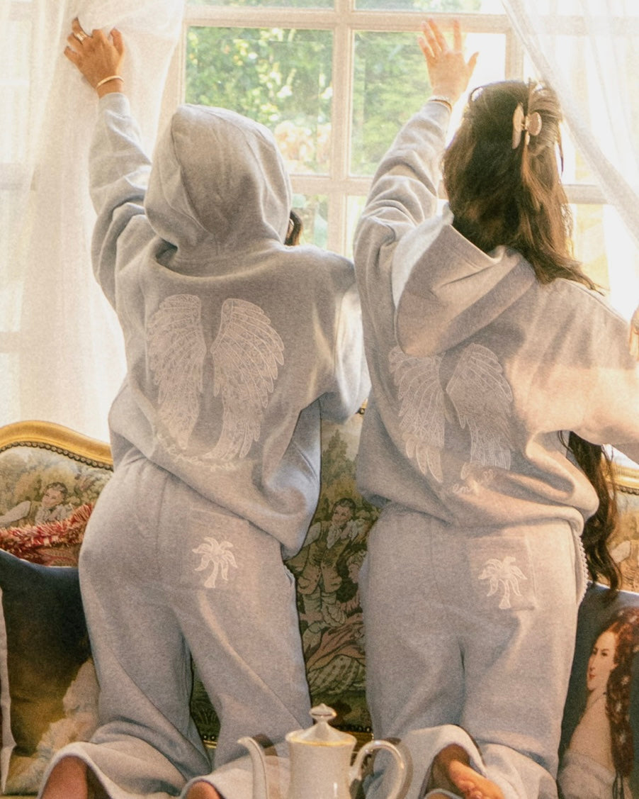 "Lacy" Hoodie in Sky Grey