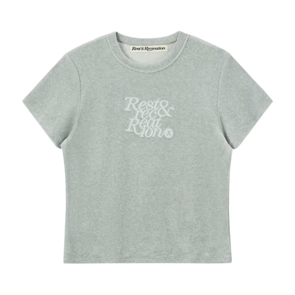 VELVET LOGO T-SHIRT - MINT