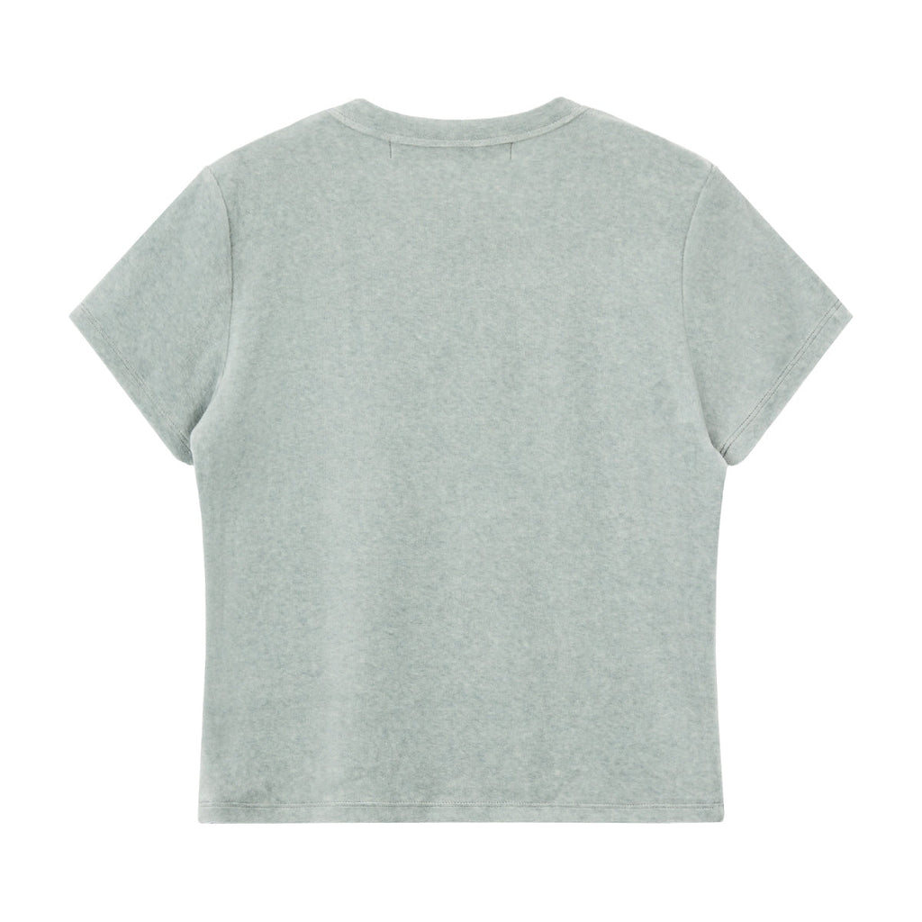 VELVET LOGO T-SHIRT - MINT