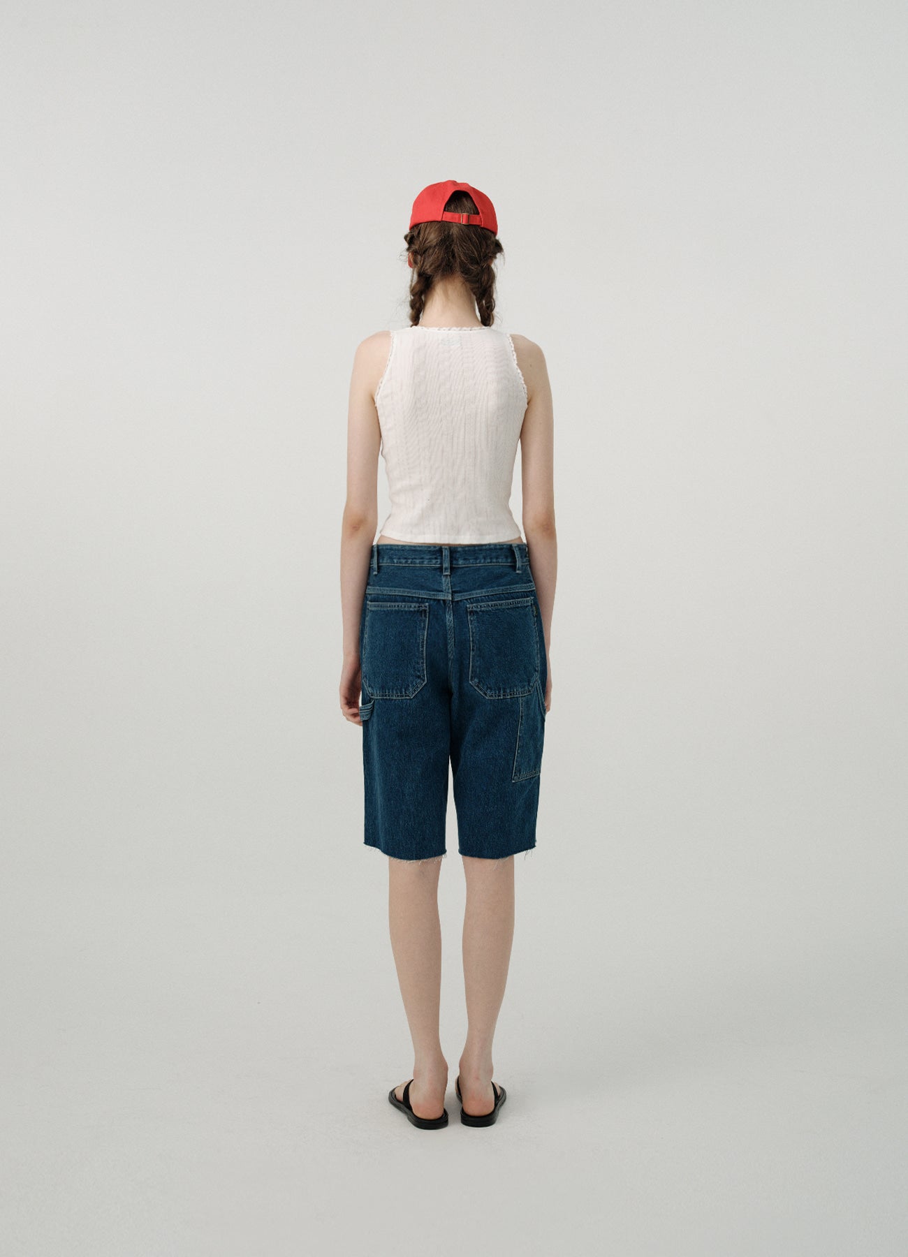 White Ravioli Lace-Trim Tank Top