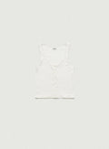 White Ravioli Lace-Trim Tank Top