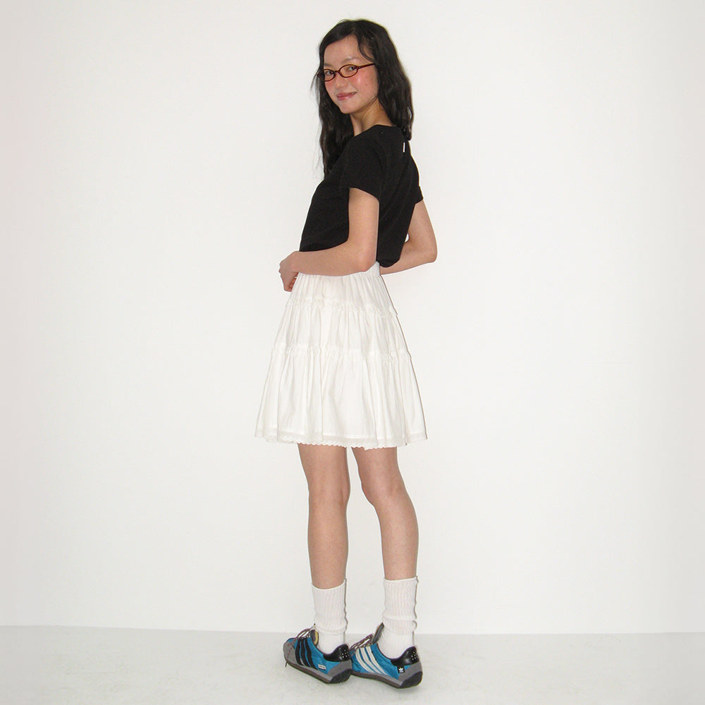 RONRON HEART POCKET OVER FIT SHORT SLEEVE T SHIRT BLACK